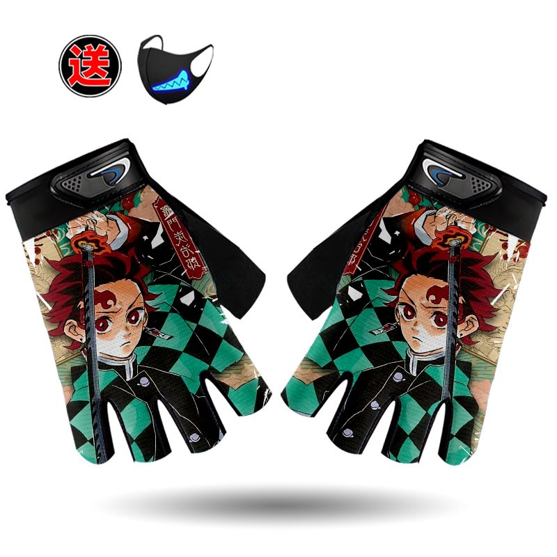 Winter Clothing Anime - Demon Slayer Anime Cartoon Fingerless Gloves