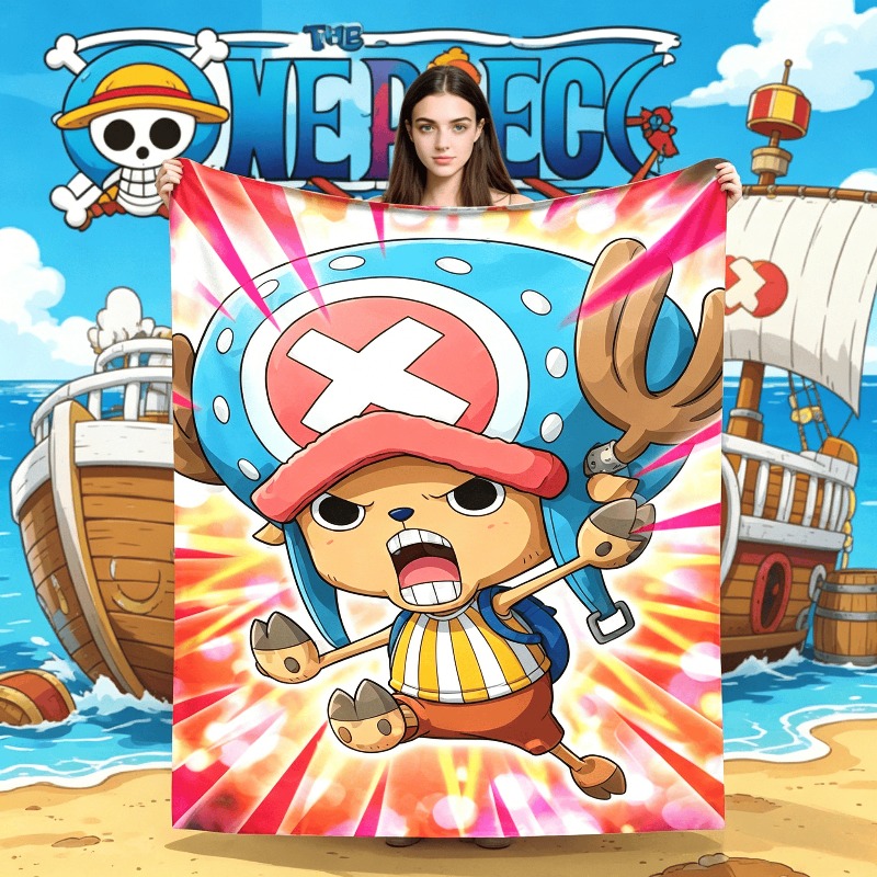 Winter Clothing Anime - Tony Chopper Flannel Blanket Winter Anime