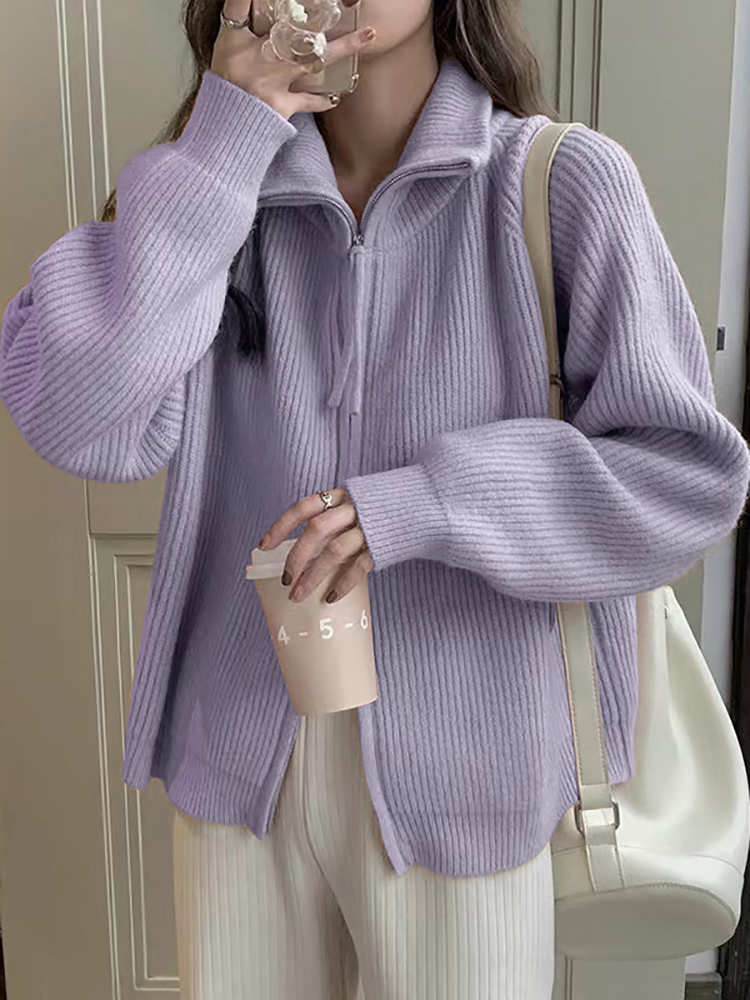 Winter Clothing Trends 2026 - Autumn Winter Woman Fashion Knitwears Cardigan