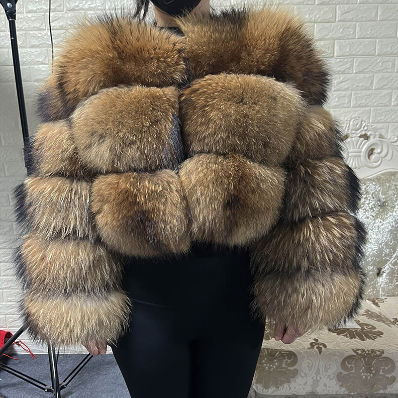 Plus Size Tops Brown Fur Maoma - đánh giá và giá Winter Clothing Equipment