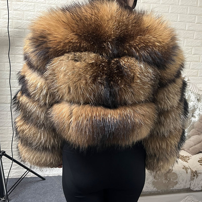 Plus Size Tops Brown Fur Maoma - đánh giá và giá Winter Clothing Equipment