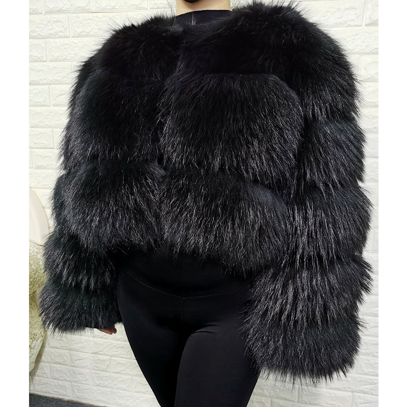 Plus Size Tops Brown Fur Maoma - đánh giá và giá Winter Clothing Equipment