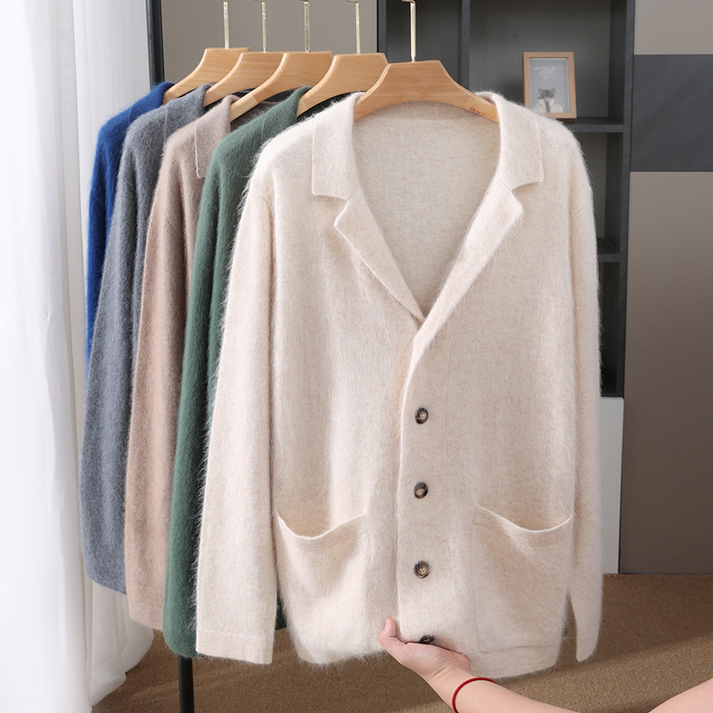New Mink Wool Cardigan Men's P - đánh giá và giá Wool Blend Coat