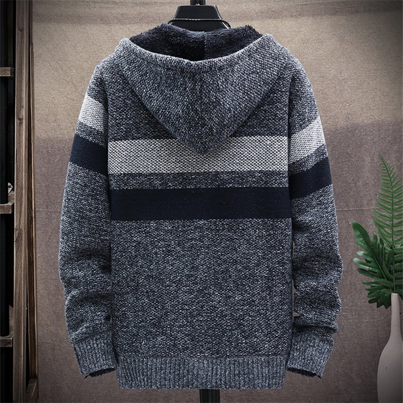 Men's Striped Sweater Coat Thi - đánh giá và giá Wool Blend Coat