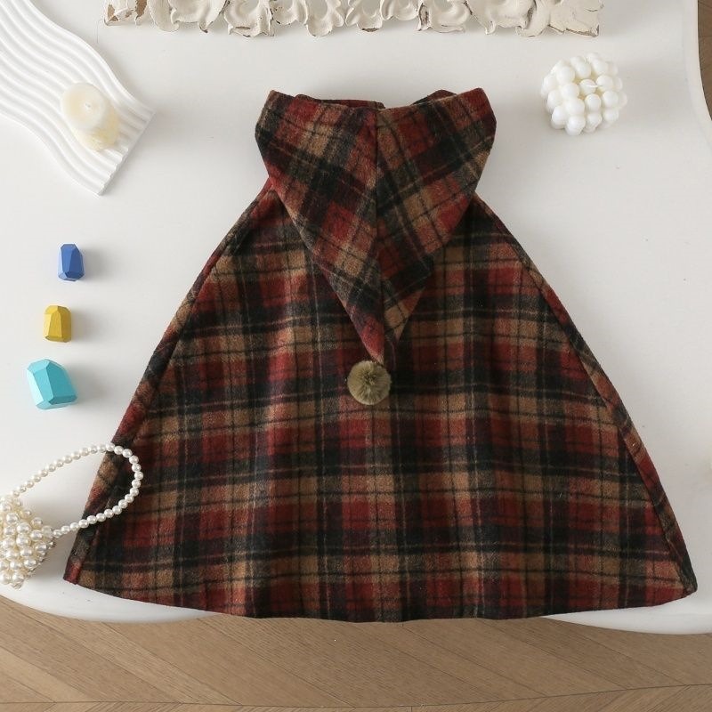 Girls Plaid Cape Children's Co - đánh giá và giá Winter Clothing For Babies