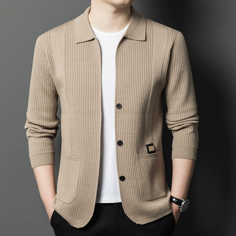 High-Quality Men's Knitted Car - đánh giá và giá Wool Blend Coat