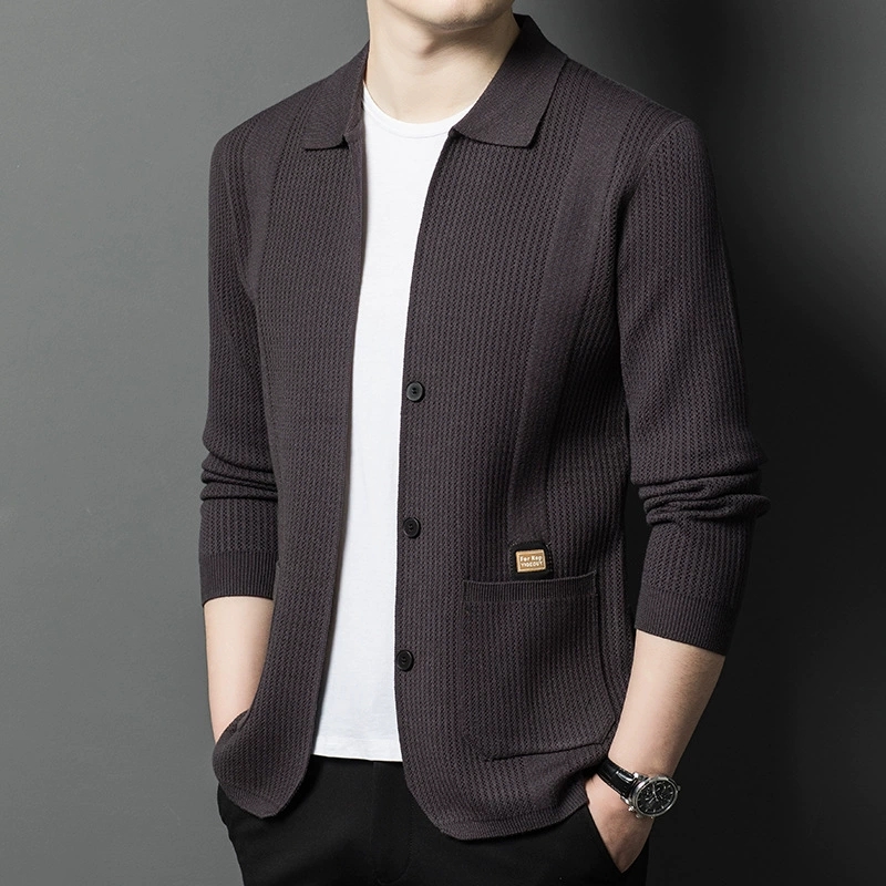 High-Quality Men's Knitted Car - đánh giá và giá Wool Blend Coat