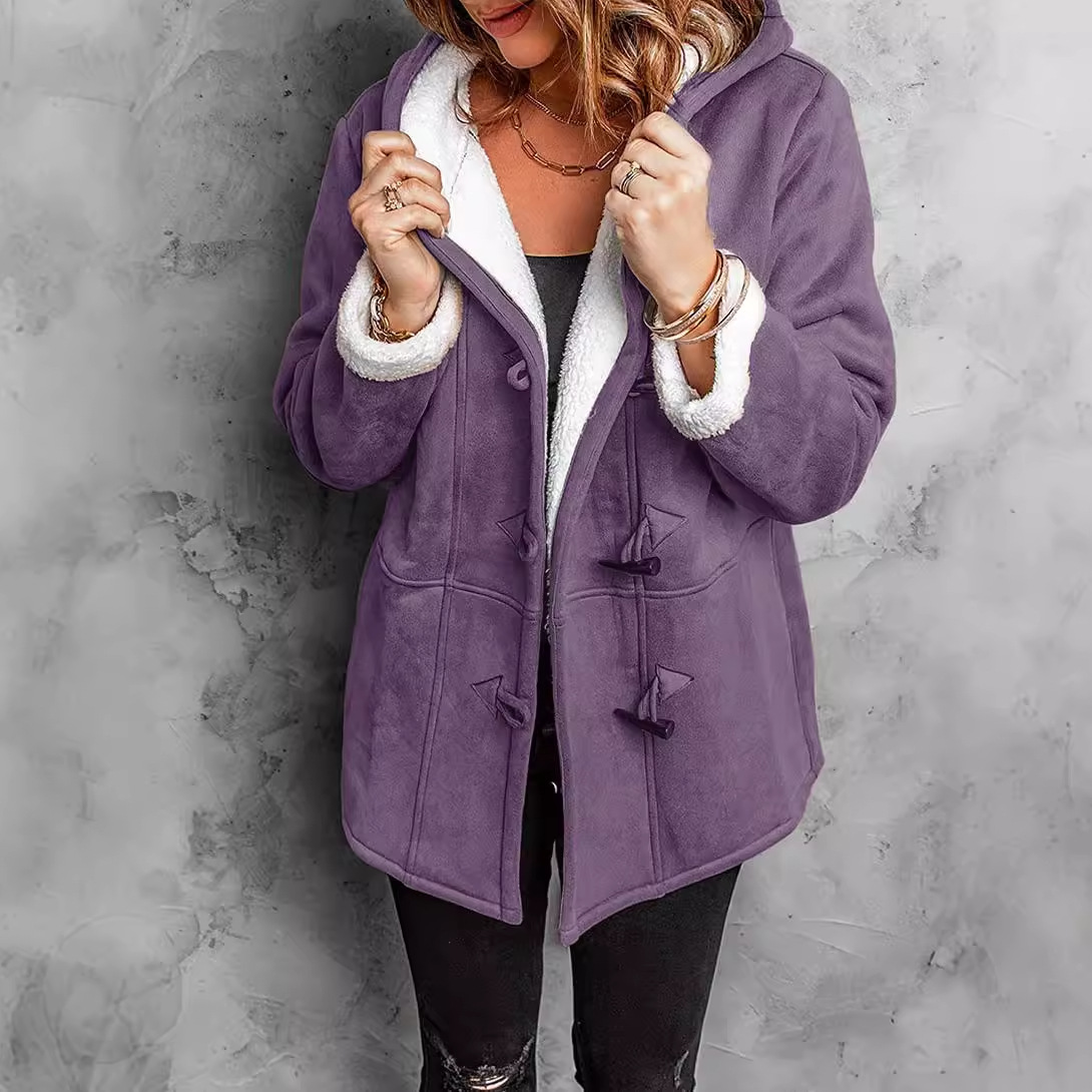Coats Women Wool Thick Hooded  - đánh giá và giá Wool Blend Coat
