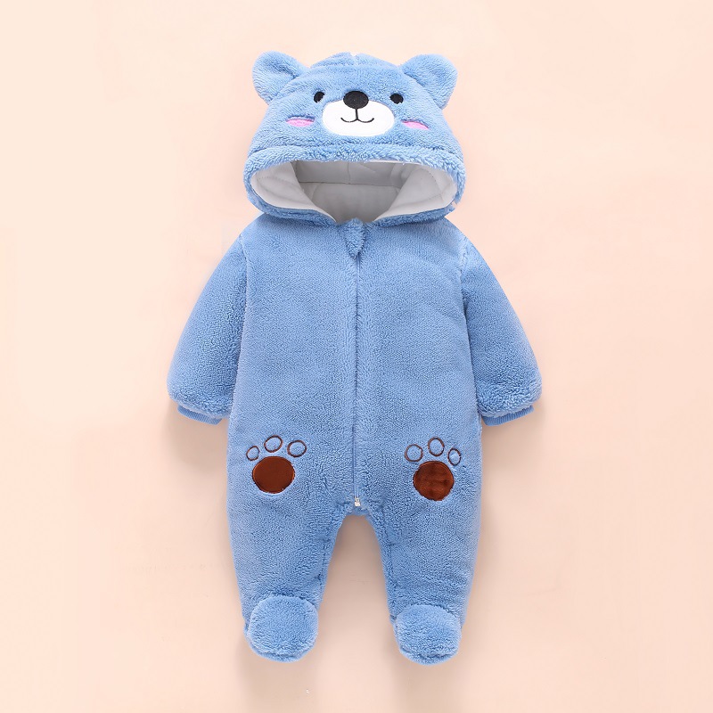 0-12M Baby Rompers Cute Bear T - đánh giá và giá Winter Clothing 1 Year Old