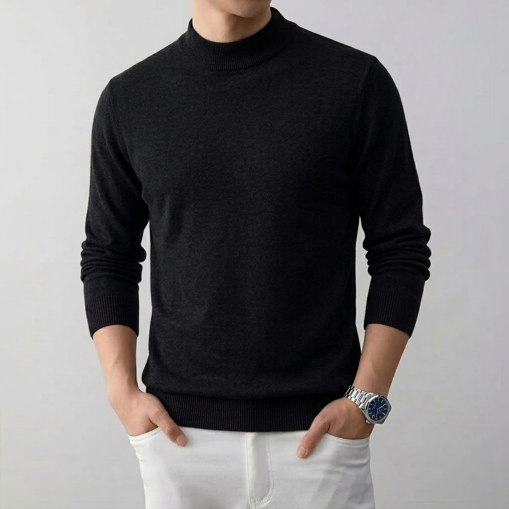 Men's Solid High Stretch Mock  - đánh giá và giá Wool Blend Coat
