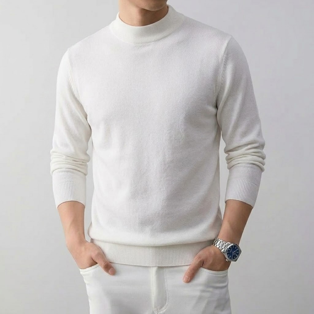 Men's Solid High Stretch Mock  - đánh giá và giá Wool Blend Coat