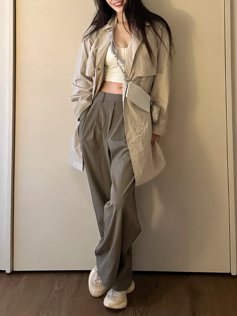 Pocketed suit pants with pleat - đánh giá và giá Winter Wear Clothes